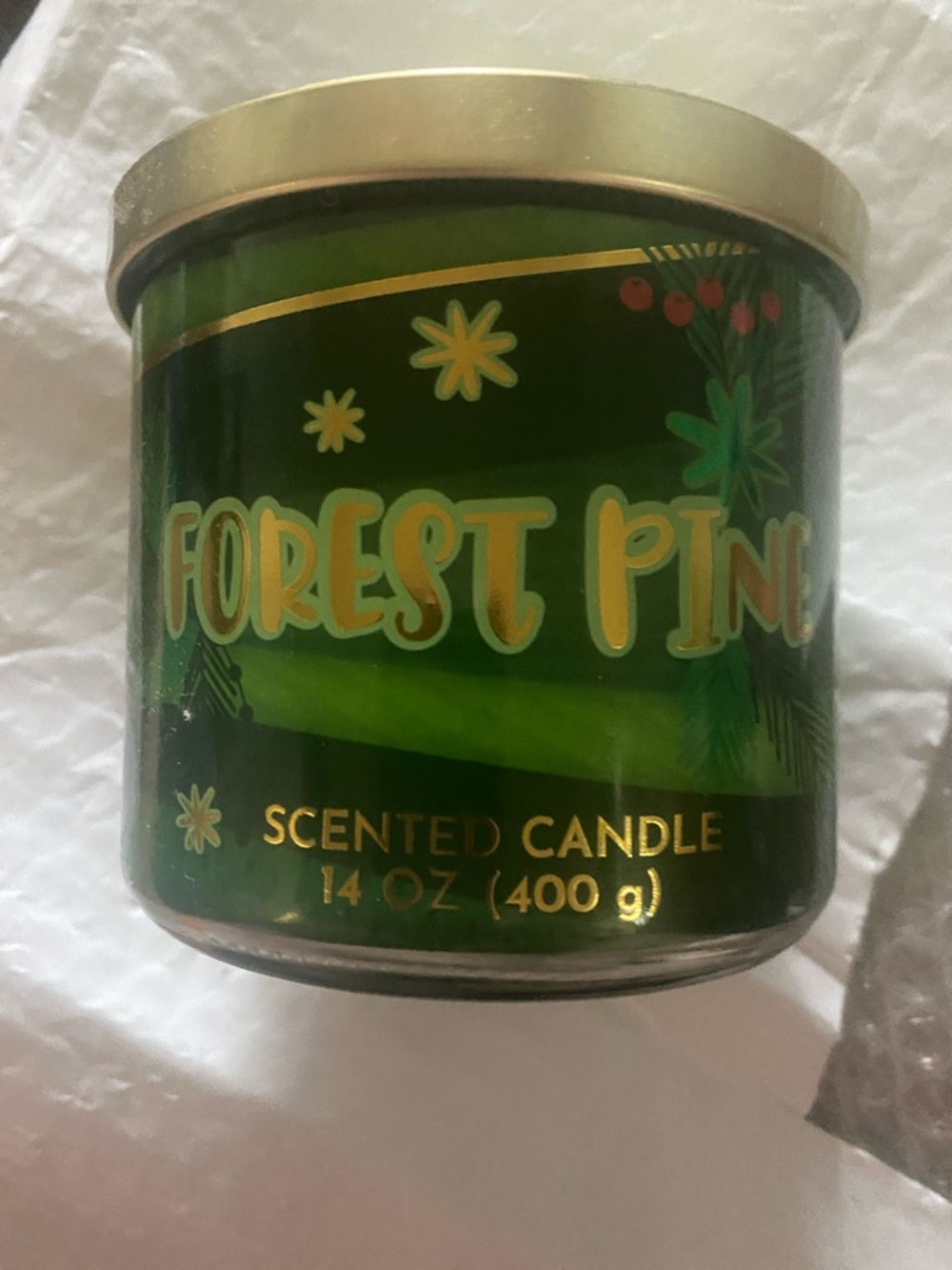 Forest Pine Scented Candle - Green Jar